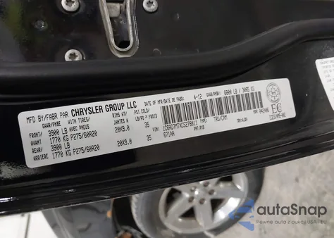 2012 Ram 1500 Sport из США, поврежденный, VIN 1C6RD7MTXCS278011